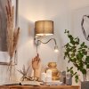 Wiby Muurlamp LED Nikkel mat, 2-lichts