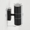 Simola Buiten muurverlichting Antraciet, 2-lichts