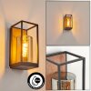 Palanga Buiten muurverlichting Bruin, houtlook, Zwart, 1-licht
