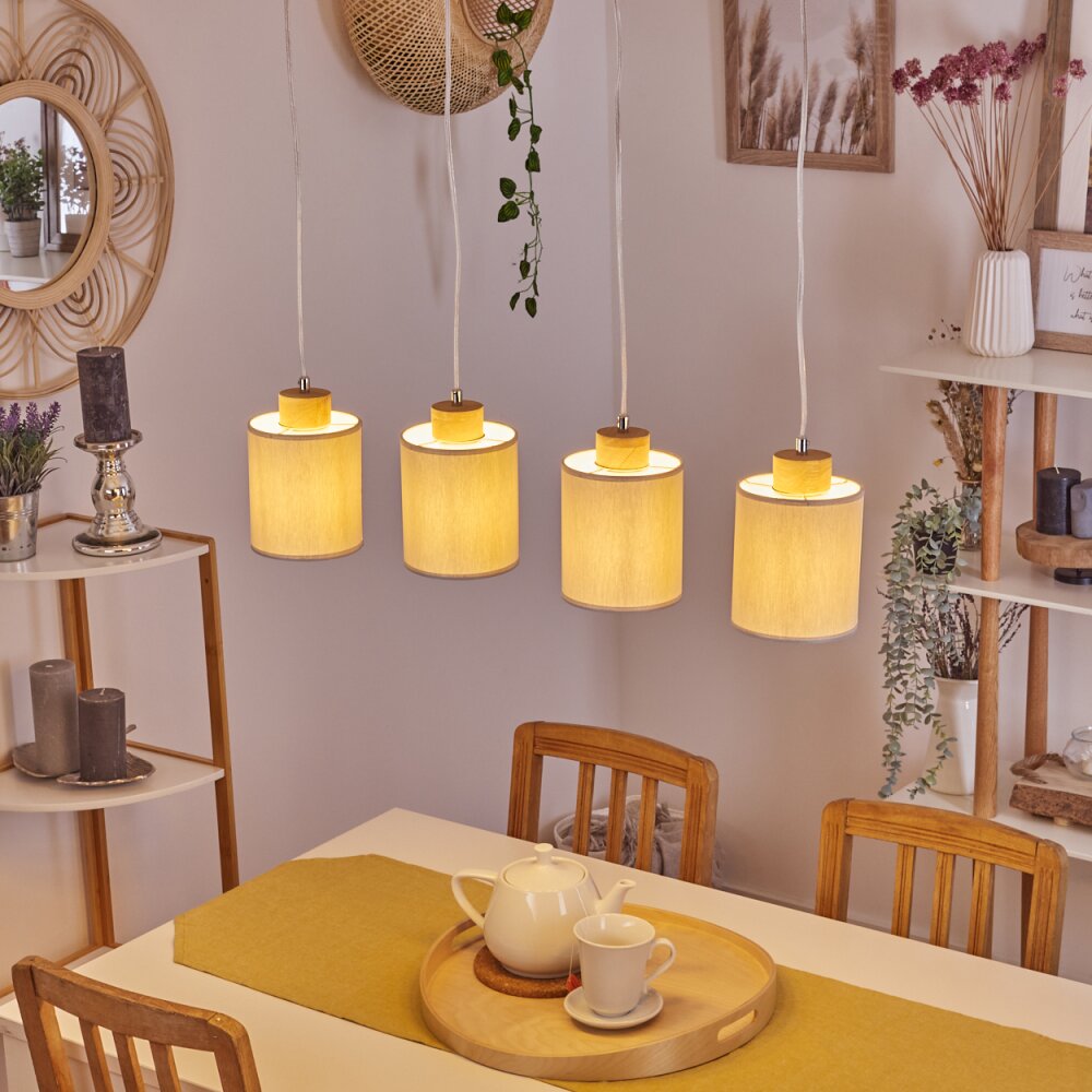 Chiuvi Hanglamp Grijs, Natuurlijke kleuren, 4-lichts main product photo