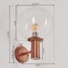 Bubodefo Buiten muurverlichting Bruin, houtlook, 1-licht