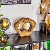 Hasteboda Tafellamp Bruin, houtlook, 1-licht
