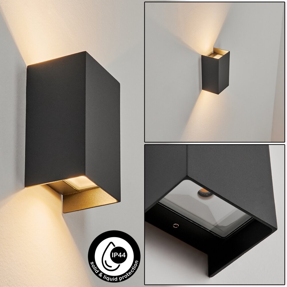 Anobra Buiten muurverlichting LED Antraciet, 1-licht main product photo