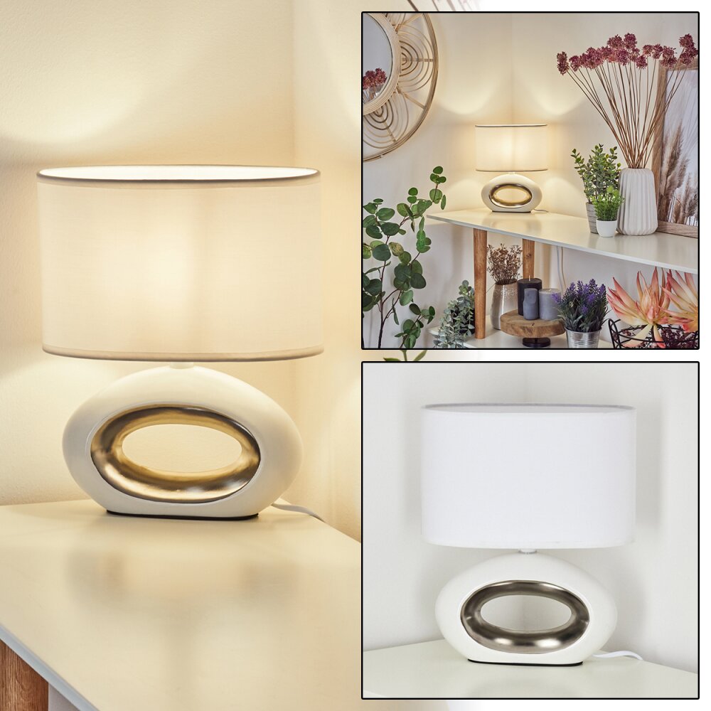 Kumpuranta Tafellamp Nikkel mat, Wit, 1-licht main product photo
