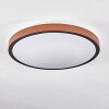 Kelva Plafondlamp LED Bruin, Zwart, Wit, 1-licht