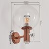 Bubodefo Buiten muurverlichting Bruin, houtlook, 1-licht, Bewegingsmelder