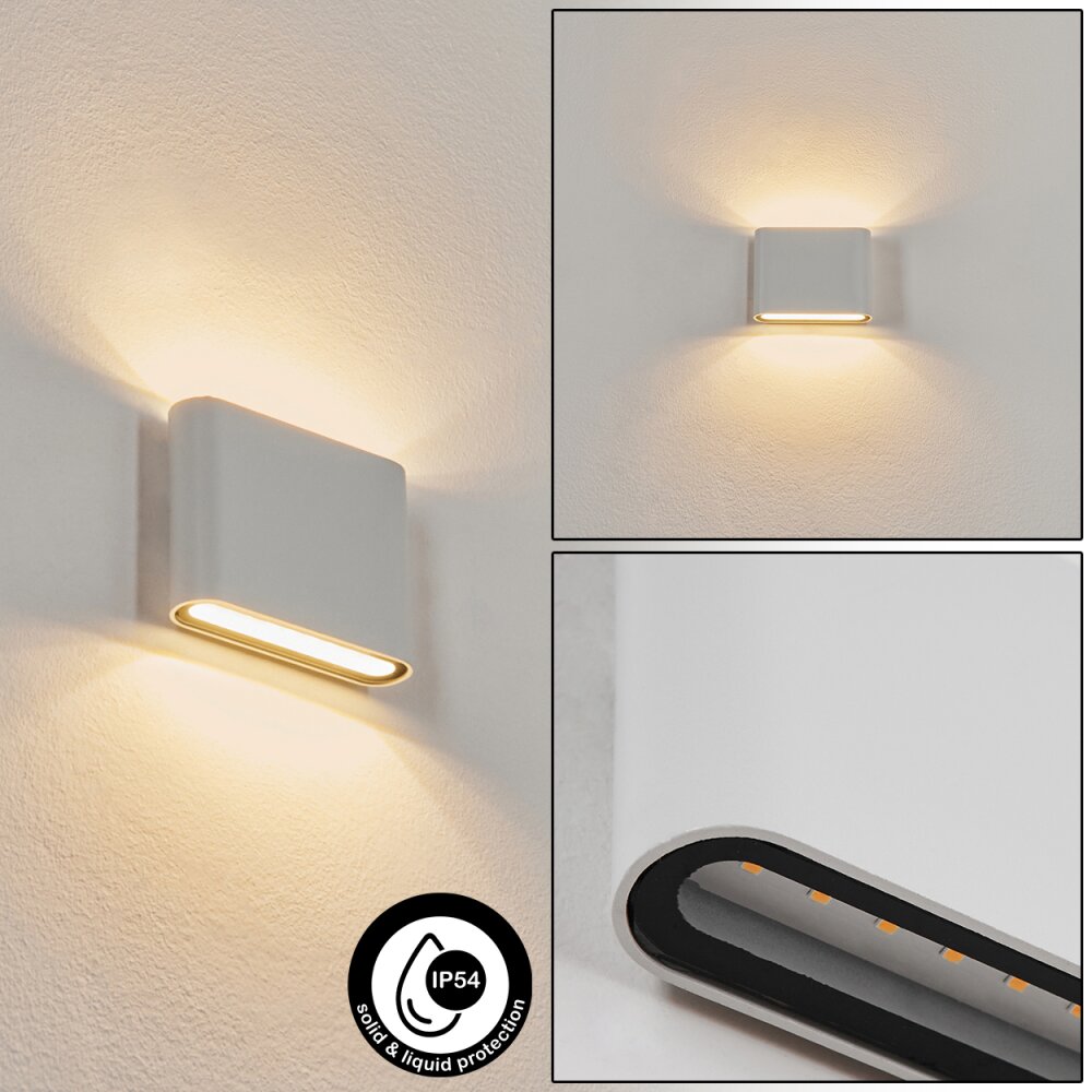 Tammisaari Buiten muurverlichting LED Transparant, Helder, Wit, 1-licht main product photo