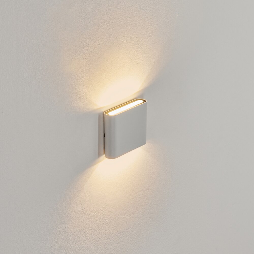 Tammisaari Buiten muurverlichting LED Transparant, Helder, Wit, 1-licht