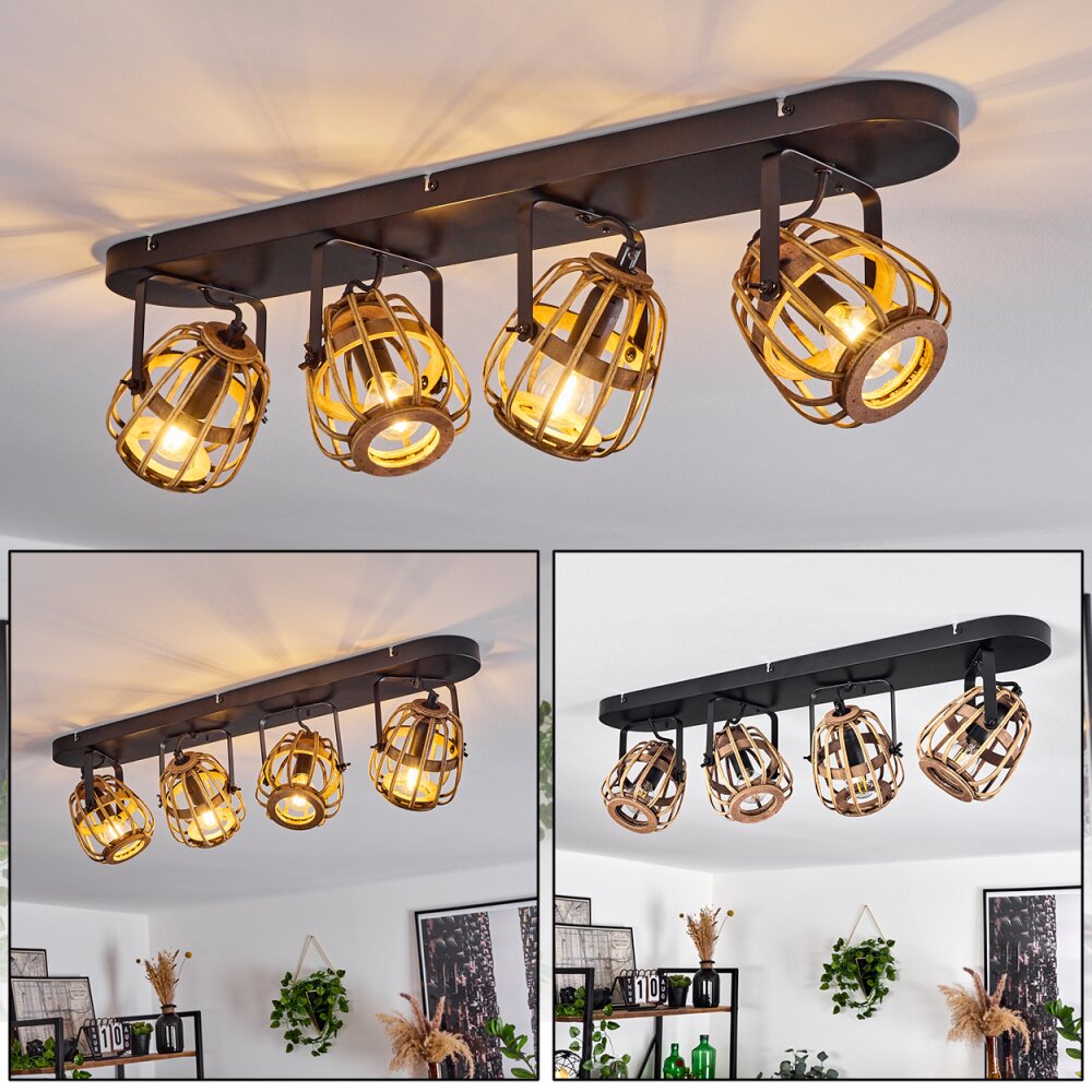 Combeima Plafondlamp Zwart, 4-lichts main product photo