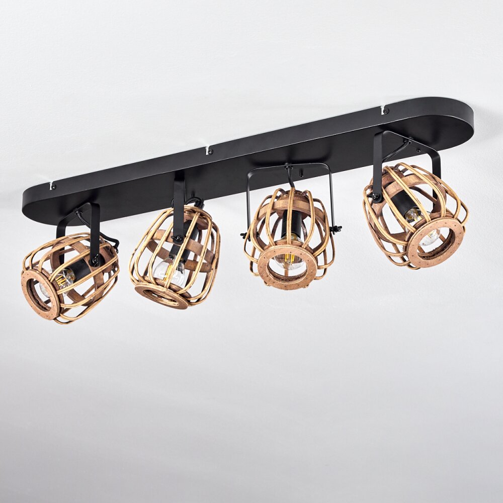 Combeima Plafondlamp Zwart, 4-lichts