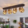 Combeima Plafondlamp Zwart, 4-lichts