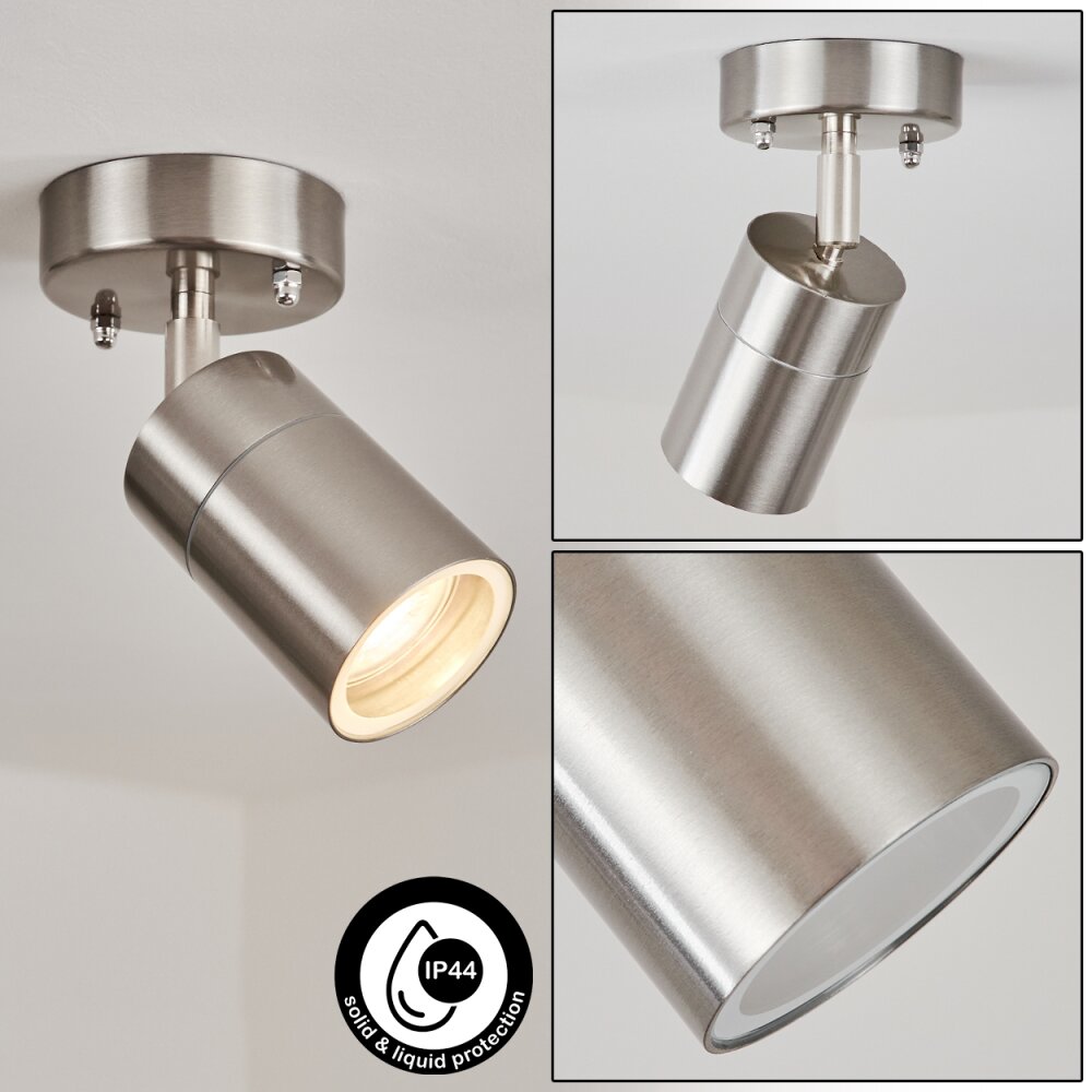 Corneda Buitenshuis plafond verlichting roestvrij staal, 1-licht main product photo