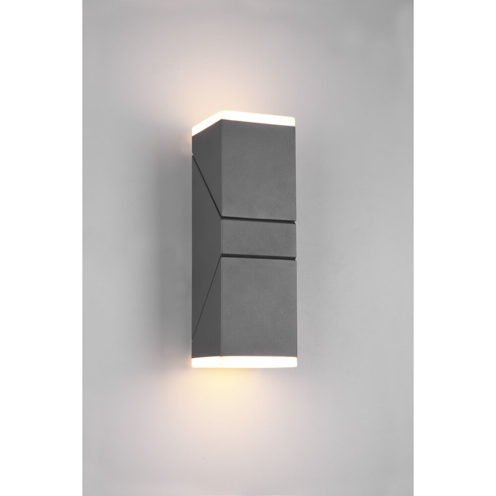 Trio Avon Buiten muurverlichting LED Antraciet, 2-lichts main product photo