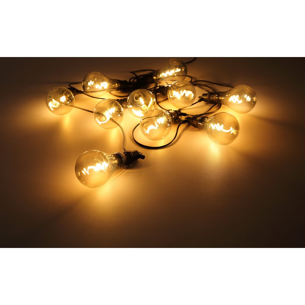 Globo Lichtketting LED Zwart, 10-lichts main product photo