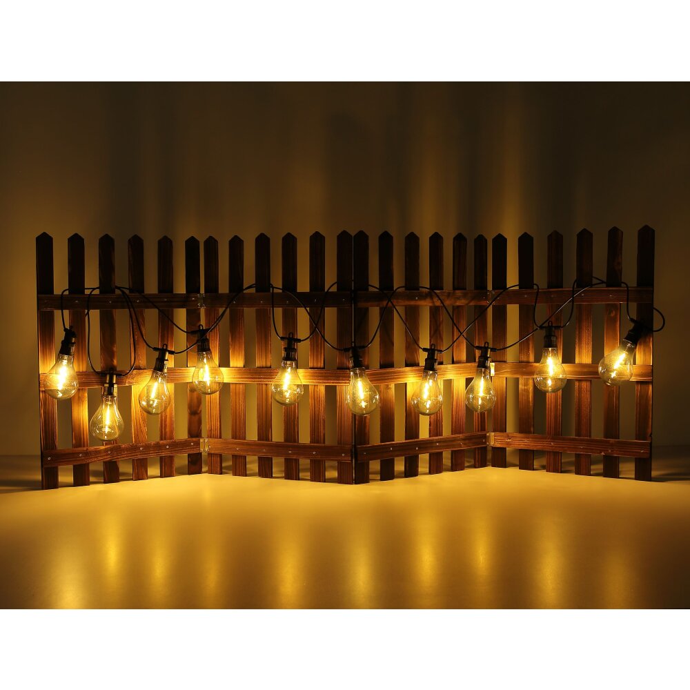 Globo Lichtketting LED Zwart, 10-lichts