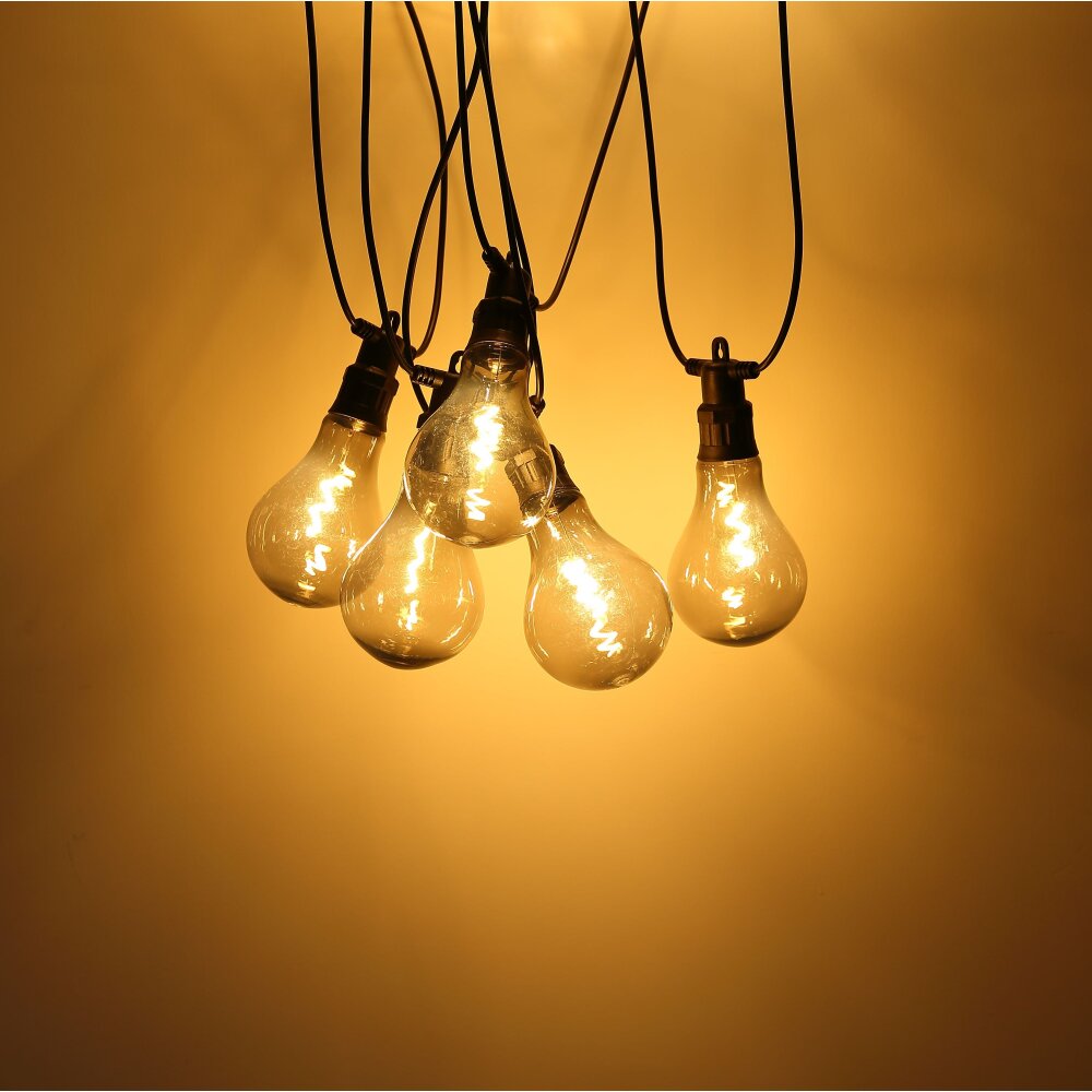 Globo Lichtketting LED Zwart, 10-lichts