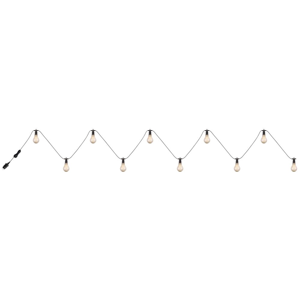 Globo Lichtketting LED Zwart, 10-lichts