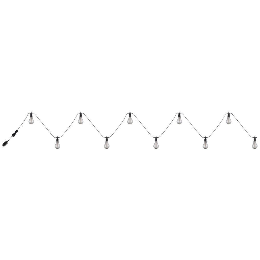 Globo Lichtketting LED Zwart, 10-lichts