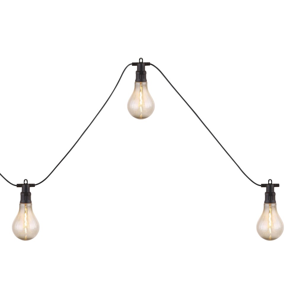 Globo Lichtketting LED Zwart, 10-lichts