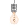 Eglo YORTH Hanger Zwart, Zilver, 1-licht