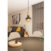 Eglo YORTH Hanger Messing, Zwart, 1-licht