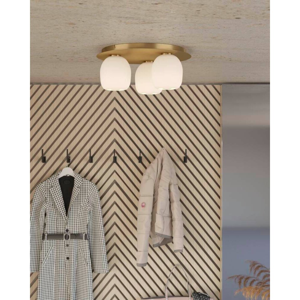 Eglo MANZANARES Plafondlamp Goud, Messing, 3-lichts main product photo