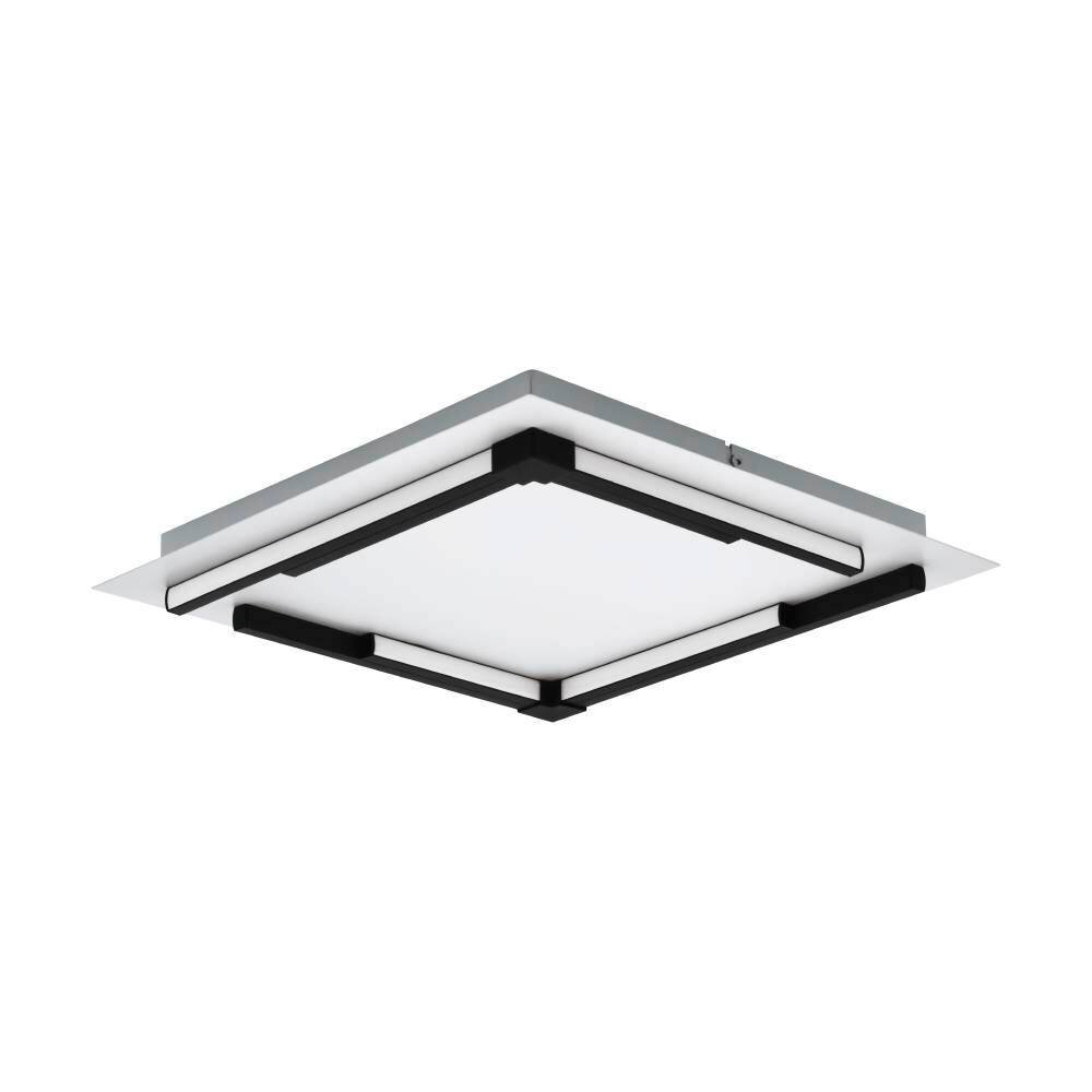 Eglo ZAMPOTE Plafondlamp LED Zwart, Wit, 1-licht main product photo