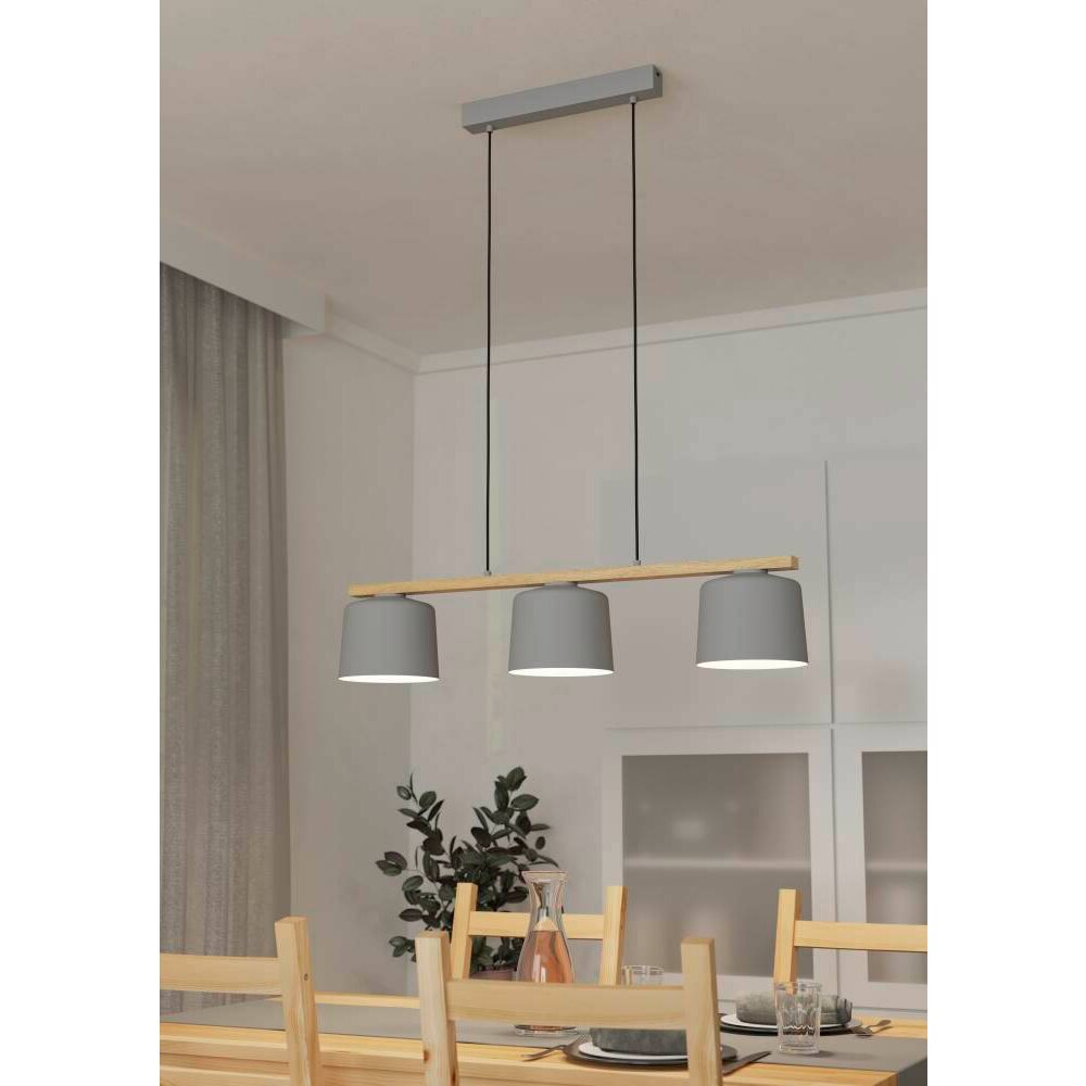Eglo MARIEL Hanger Bruin, Grijs, 3-lichts main product photo