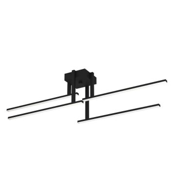 Eglo IPOLITTO Plafondlamp LED Zwart, 4-lichts Eglo IPOLITTO Plafondlamp LED Zwart, 4-lichts