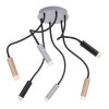 Paul Neuhaus PURE-GEMIN Plafondlamp LED Aluminium, Messing, Zwart, 6-lichts