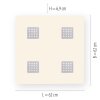 Paul Neuhaus PURE-NEO Plafondlamp LED Aluminium, 4-lichts, Afstandsbediening