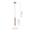 Paul Neuhaus PURE-VEGA Hanglamp LED Messing, 3-lichts