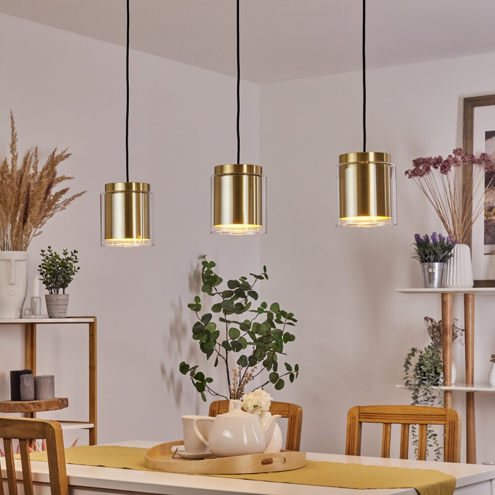 Pimeirol Hanglamp Zwart, 3-lichts