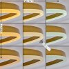Oleiro plafondventilator LED Goud, Zwart, Wit, 1-licht, Afstandsbediening