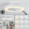 Azenha plafondventilator LED, 1-licht, Afstandsbediening