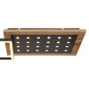 Globo JIMBO Plafondlamp LED Hout donker, Zwart, 2-lichts