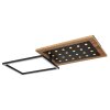 Globo JIMBO Plafondlamp LED Hout donker, Zwart, 2-lichts