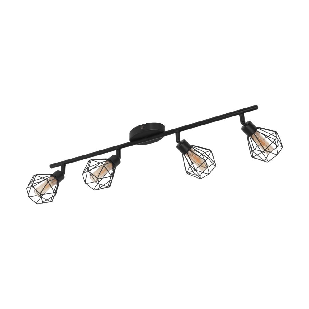 EGLO ZAPATA Plafond spot LED Zwart, 4-lichts main product photo