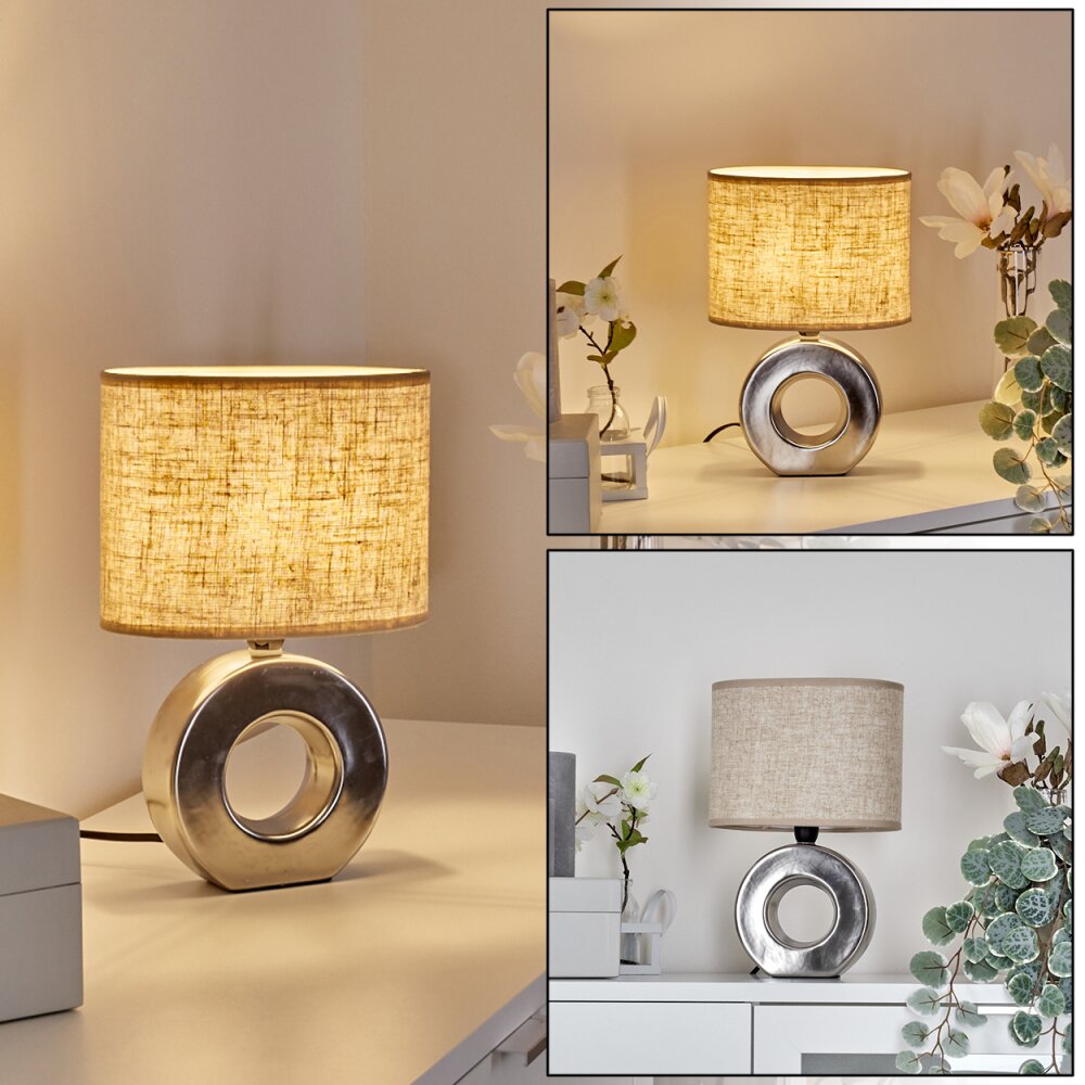 Pagade Tafellamp Zilver, 1-licht main product photo