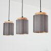 Chiuvi Hanglamp Natuurlijke kleuren, Zwart, 3-lichts