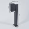 Toogong Sokkellamp LED Antraciet, 1-licht