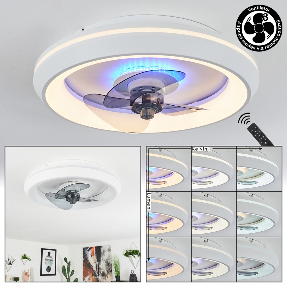 Tirkkala plafondventilator LED, 1-licht main product photo
