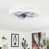 Tirkkala plafondventilator LED, 1-licht