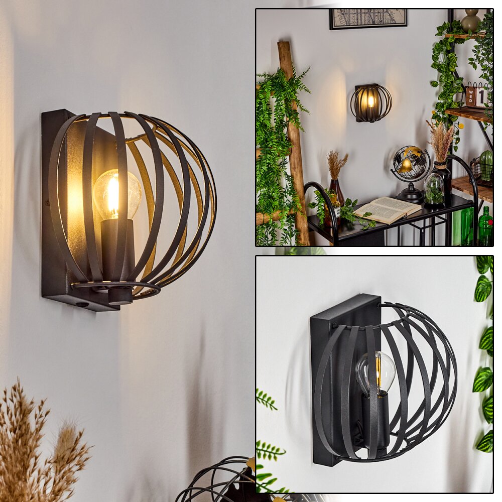 Lepa Muurlamp Zwart, 1-licht main product photo