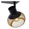 Lucide LUCAS Plafondlamp Zwart, 2-lichts
