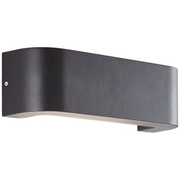 Brilliant Burty Buiten muurverlichting LED Zwart, 1-licht