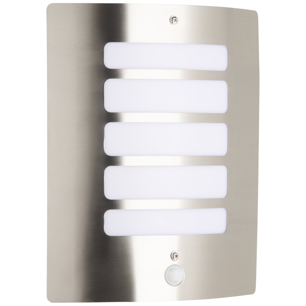 Brilliant Gordy Buiten muurverlichting Zilver, 1-licht, Bewegingsmelder main product photo