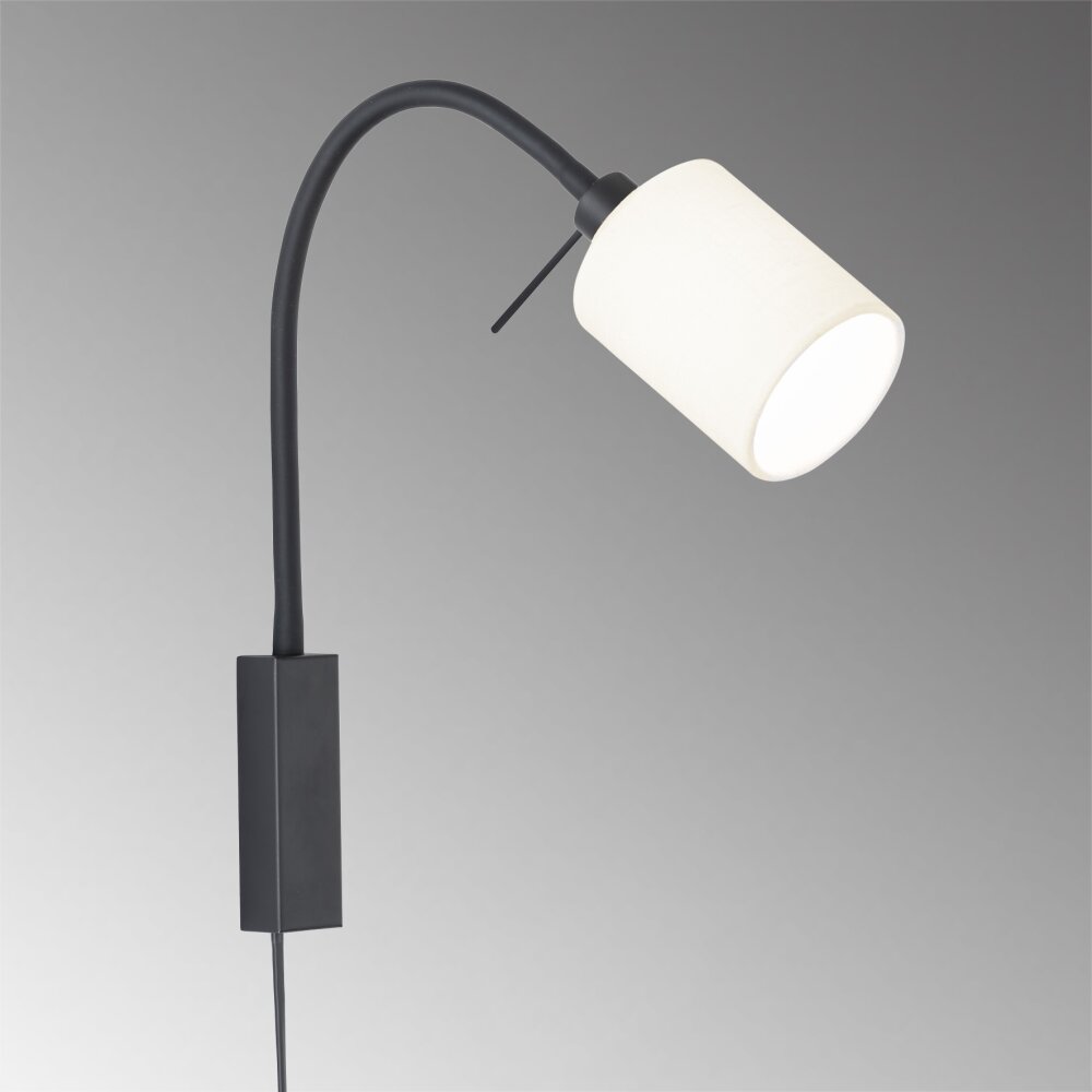 Fischer & Honsel Maui Muurlamp Zwart, 1-licht main product photo