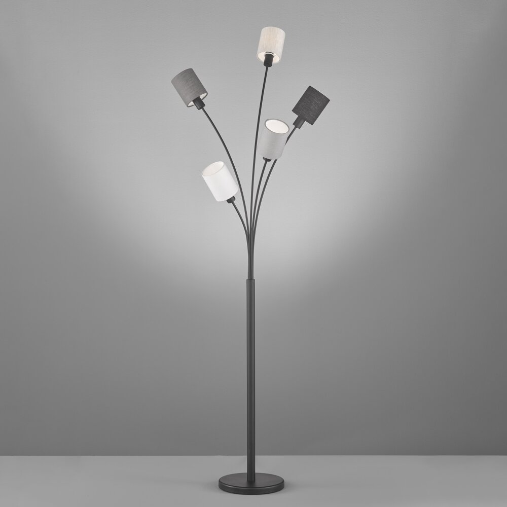 Fischer & Honsel Koi Staande lamp Zwart, 5-lichts main product photo
