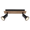 Globo DREW Muurlamp Bruin, Zwart, 2-lichts